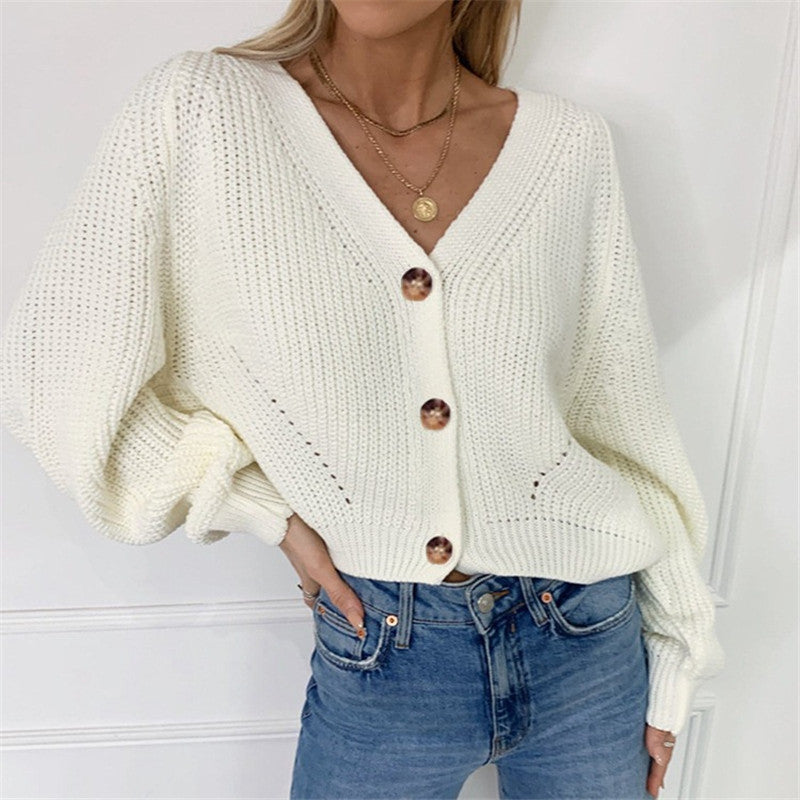 Soft Knit Button-Down Cardigan