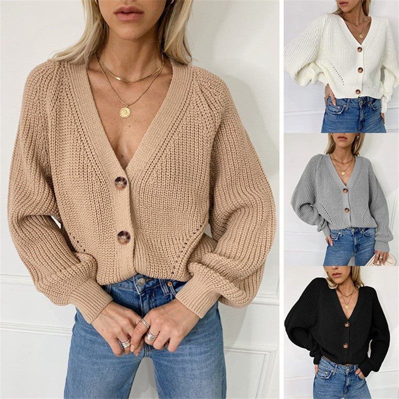 Soft Knit Button-Down Cardigan