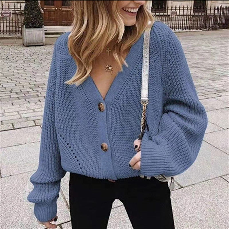 Soft Knit Button-Down Cardigan