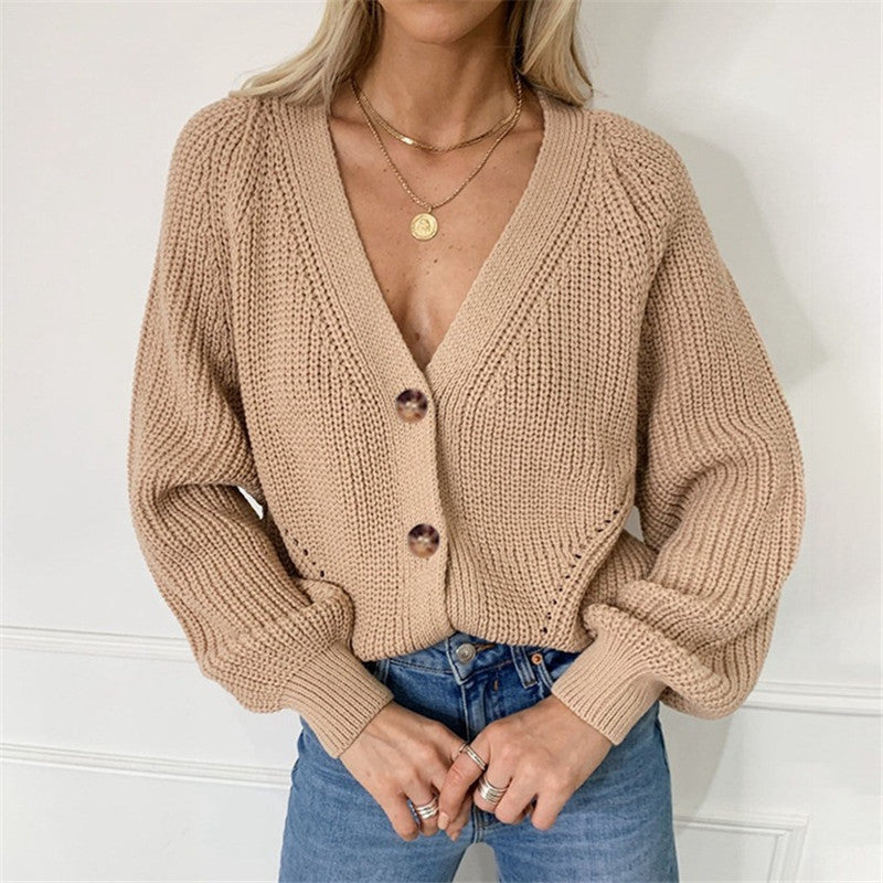 Soft Knit Button-Down Cardigan